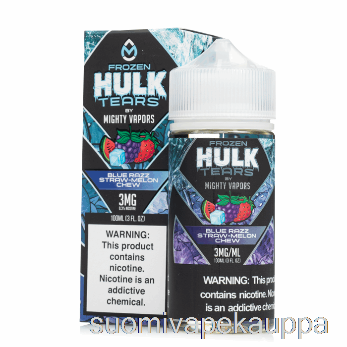 Vape Netistä Pakaste Sininen Razz Straw Meloni Pureskelu - Hulk Kyyneleet - 100ml 0mg